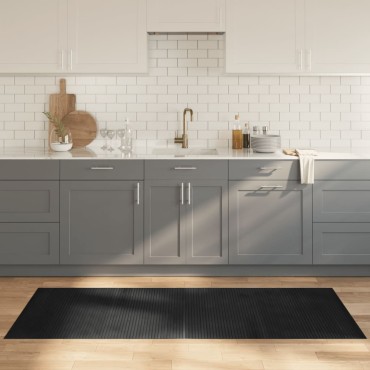 vidaXL Χαλί Ορθογώνιο Γκρι 80x200cm από Μπαμπού