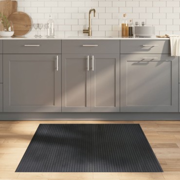 vidaXL Χαλί Ορθογώνιο Γκρι 100x100cm από Μπαμπού