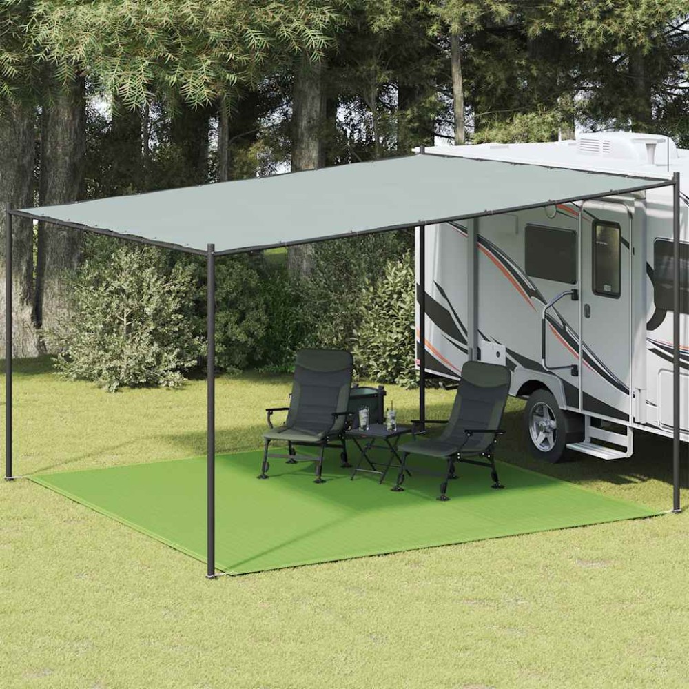 vidaXL Χαλί Σκηνής Ανοιχτό Πράσινο 400x400 εκ. HDPE