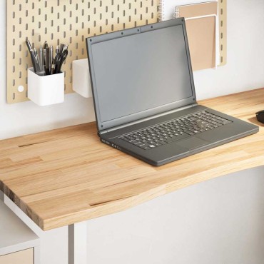 vidaXL Επιφάνεια Γραφείου Ορθογώνια 120x50x2,5cm από Μασίφ Ξύλο Δρυός