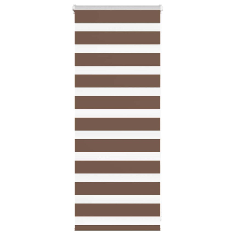 vidaXL Στόρι Ζέβρας Καφέ 55x100 εκ. Πλάτος Υφάσματος 50,9 εκ. Πολυεστέρας