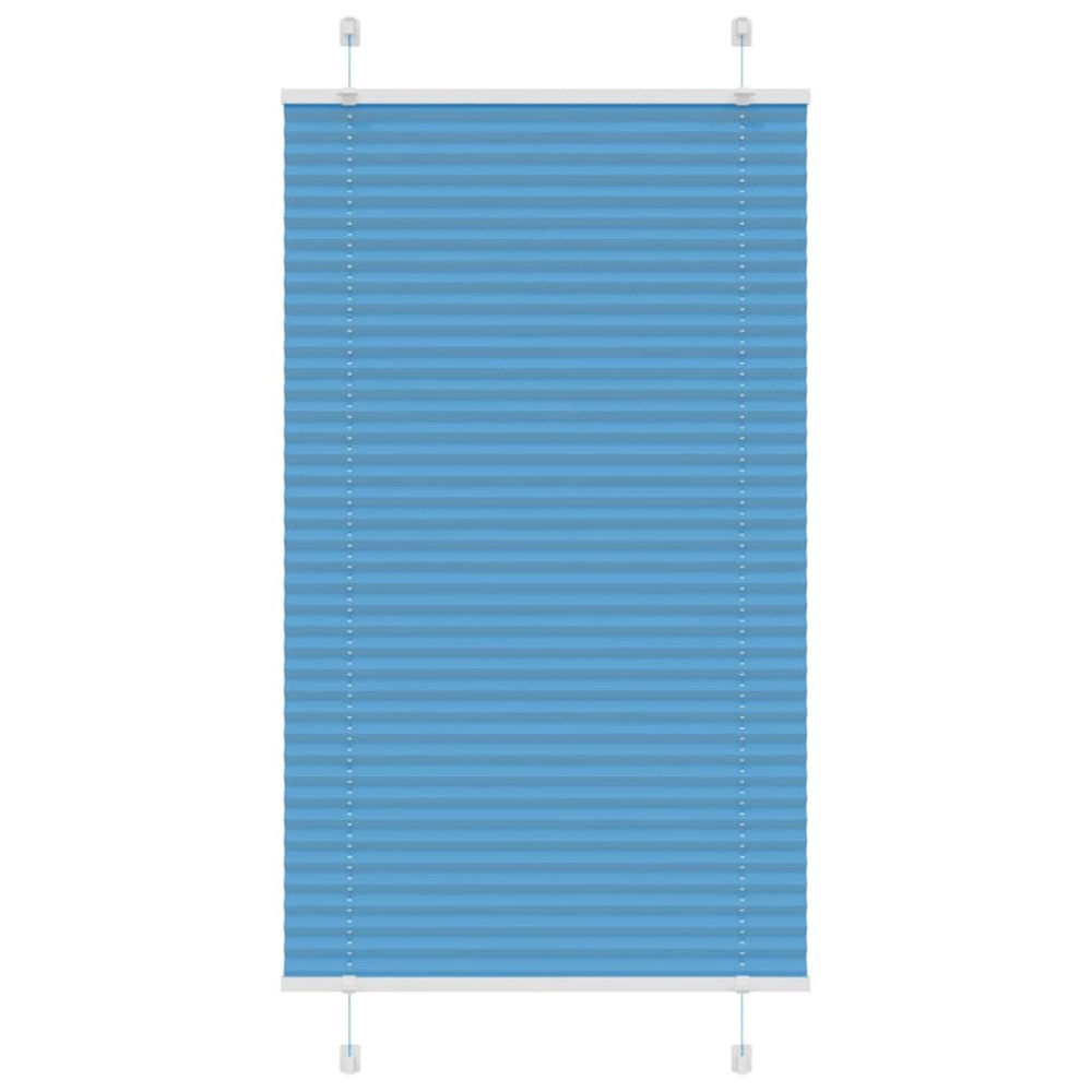 vidaXL Πλισέ Στόρι Μπλε 70x150 εκ. Πλάτος Υφάσματος 69,4 εκ. Πολυεστέρας