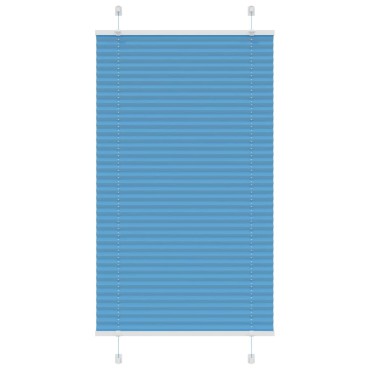 vidaXL Πλισέ Στόρι Μπλε 75x150 εκ. Πλάτος Υφάσματος 74,4 εκ. Πολυεστέρας