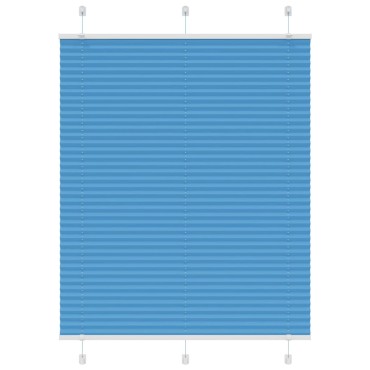 vidaXL Πλισέ Στόρι Μπλε 110x150 εκ. Πλάτος Υφάσματος 109,4 εκ. Πολυεστέρας