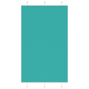vidaXL Πλισέ Στόρι Πετρόλ Πράσινο 120x200 εκ. Πλάτος Υφάσματος 119,4 εκ. Πολυεστέρας