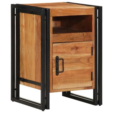 vidaXL Κομοδίνο 40x40x59cm από Μασίφ Ξύλο Ακακίας 1 τεμ.