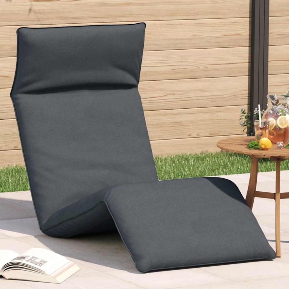 vidaXL Ξαπλώστρα Πτυσσόμενη Ανθρακί 175x54x8,5cm Ύφασμα Oxford 1 τεμ.