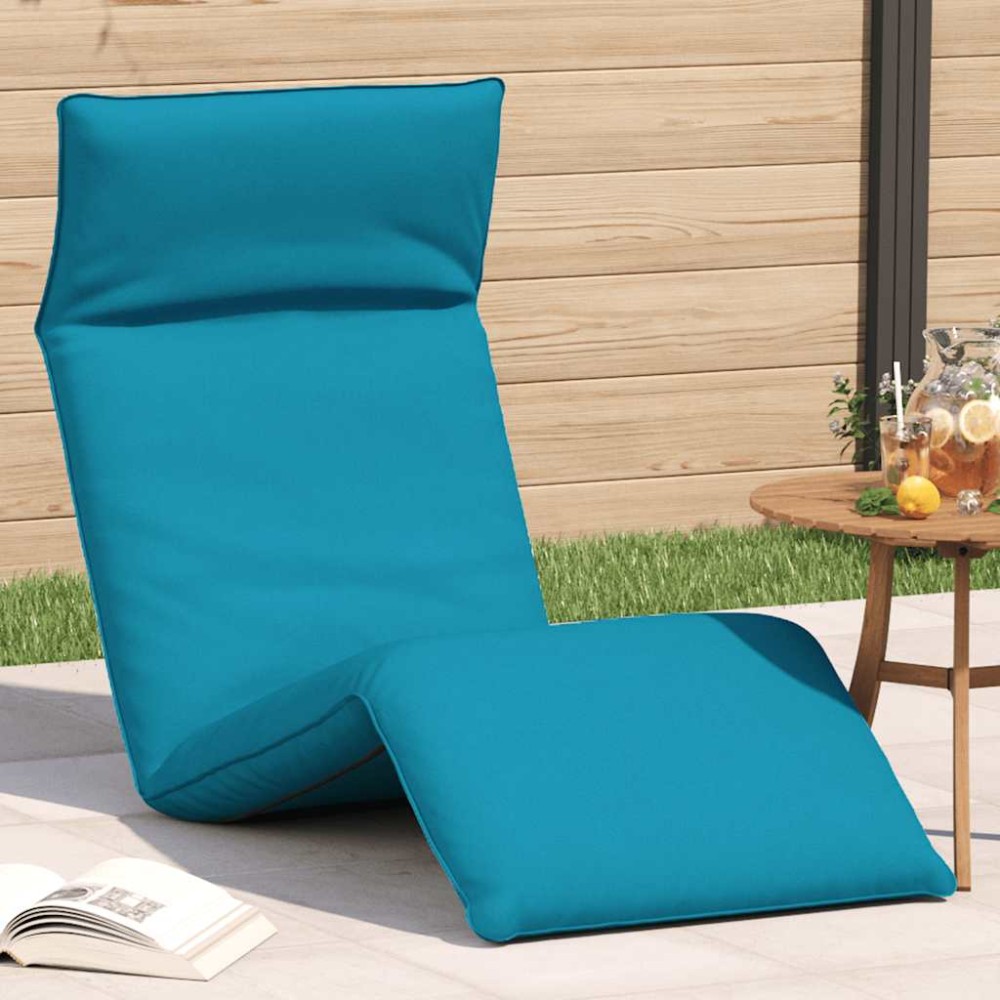 vidaXL Ξαπλώστρα Πτυσσόμενη Ανοιχτό Μπλε 175x54x8,5cm από Ύφασμα Oxford 1 τεμ. vidaXL Ξαπλώστρα Πτυσσόμενη Ανοιχτό Μπλε 175x54x8,5cm από Ύφασμα Oxford 1 τεμ.