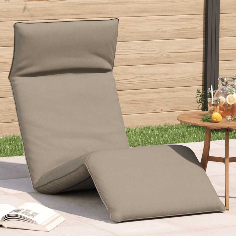 vidaXL Ξαπλώστρα Πτυσσόμενη Μπεζ 175x54x8,5cm Ύφασμα Oxford 1 τεμ.