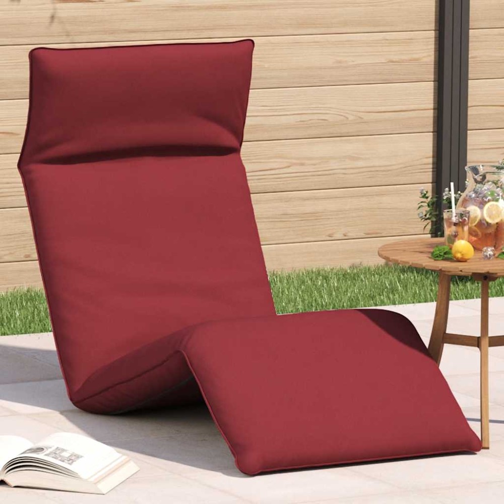 vidaXL Ξαπλώστρα Πτυσσόμενη Κόκκινη 175x54x8,5cm από Ύφασμα Oxford 1 τεμ.