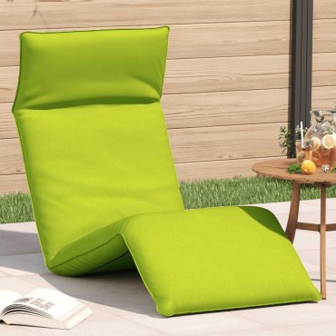 vidaXL Ξαπλώστρα Πτυσσόμενη Ανοιχτό Πράσινο 175x54x8,5cm από Ύφασμα Oxford 1 τεμ.