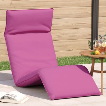 vidaXL Ξαπλώστρα Πτυσσόμενη Ροζ 175x54x8,5cm από Ύφασμα Oxford 1 τεμ.