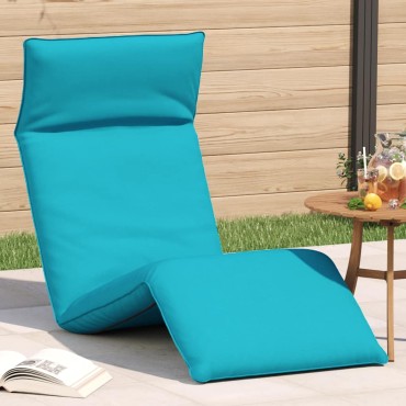 vidaXL Ξαπλώστρα Πτυσσόμενη Τυρκουάζ 175x54x8,5cm από Ύφασμα Oxford 1 τεμ.