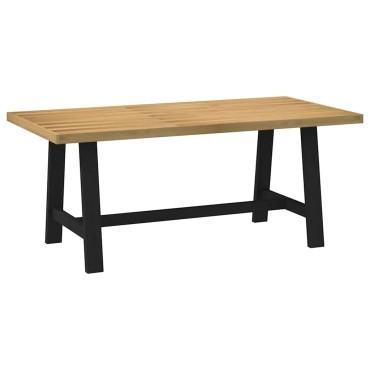 vidaXL Τραπεζαρία NOAIN με Πόδια σε Σχήμα Α 180x90x75cm από Μασίφ Ξύλο Πεύκου 1 τεμ.