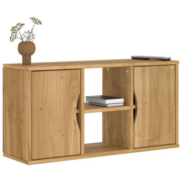 vidaXL Έπιπλο Τηλεόρασης «ODDA» 79x24x40cm από Μασίφ Ξύλο Πεύκου