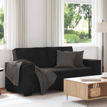 vidaXL Διθέσιος Καναπές Μαύρος Βελούδινος 180x78x84cm