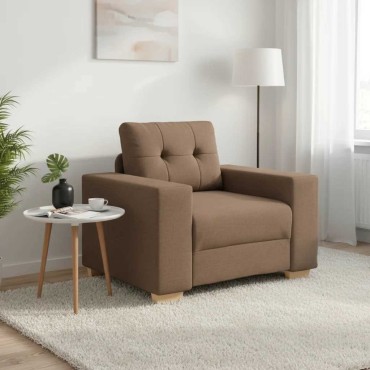vidaXL Πολυθρόνα Καφέ 100x78x80cm Ύφασμα 1 τεμ. Γωνιακός