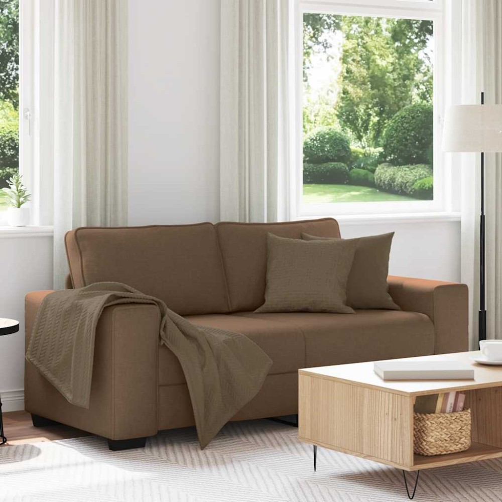 vidaXL Διθέσιος Καναπές Καφέ 180x77x82cm Ύφασμα
