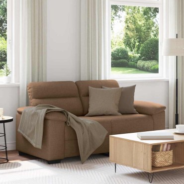vidaXL Διθέσιος Καναπές Καφέ 160x81x84cm Ύφασμα
