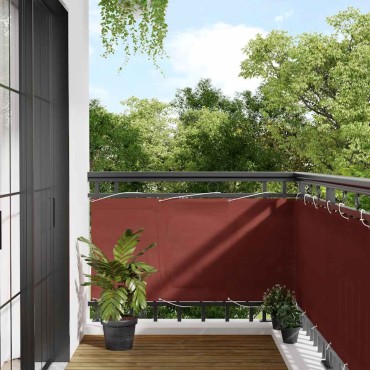 vidaXL Σήτα Μπαλκονιού Τερακότα 75 x 1000 εκ. 100% Πολυεστέρας Oxford