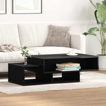 vidaXL Τραπεζάκι Σαλονιού Μαύρο Δρυς 105x55x32cm από Τεχνητό Ξύλο 1 τεμ.