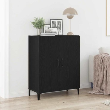 vidaXL Μπουφές Μαύρης Δρυός 69,5x34x90cm από Τεχνητό Ξύλο 1 τεμ.