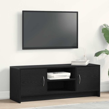 vidaXL Έπιπλο Τηλεόρασης Μαύρο Δρυς 102x30x37,5cm από Τεχνητό Ξύλο