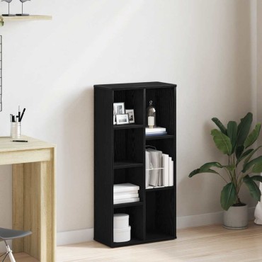 vidaXL Βιβλιοθήκη Μαύρη Δρυς 50x25x104cm από Τεχνητό Ξύλο 1 τεμ.