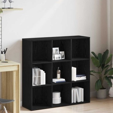 vidaXL Βιβλιοθήκη Μαύρη Δρυς 98x29x97,5cm από Τεχνητό Ξύλο 1 τεμ.