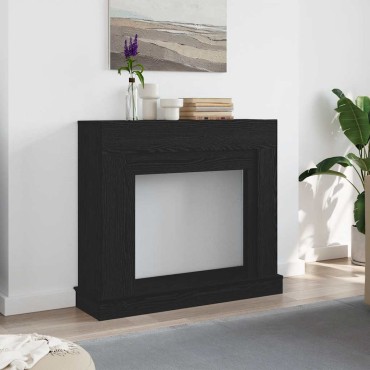 vidaXL Πλαίσιο Τζακιού από Μαύρη Δρυ 100x30x87,5 εκ. από Τεχνητό Ξύλο