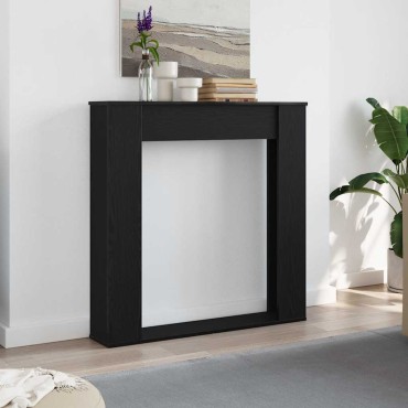 vidaXL Πλαίσιο Τζακιού από Μαύρη Δρυ 100x20x100 εκ. από Τεχνητό Ξύλο
