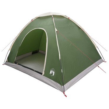 vidaXL Σκηνή Camping 4 ατόμων Πράσινο 185T Πολυεστέρας με επικάλυψη PU