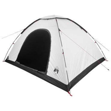 vidaXL Σκηνή Camping 6 ατόμων Λευκό Μαύρο