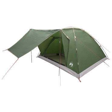 vidaXL Σκηνή Camping 6 ατόμων Πράσινο Πολυεστέρας και Χάλυβας