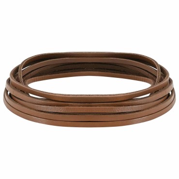 vidaXL Δερμάτινο Λουρί 1 Καφέ 200 x 0,3 εκ. Δέρμα