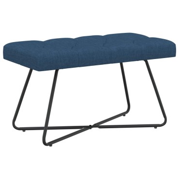 vidaXL Πάγκος με κουμπωτές επιφάνειες Μπλε 80x40x46cm Ύφασμα 1 τεμ.