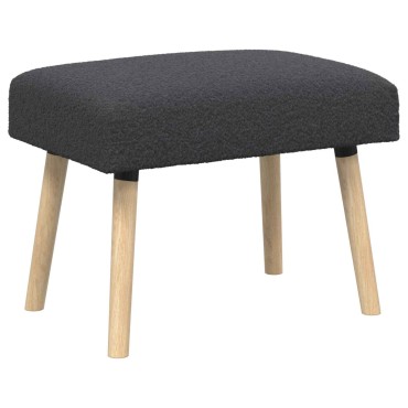 vidaXL παγκάκι Μονόχρωμο Σκούρο Γκρι 60x40x45cm Μπουκλέ