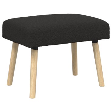 vidaXL παγκάκι Μονόχρωμο Μαύρο 60x40x45cm Μπουκλέ