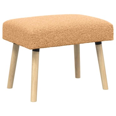 vidaXL παγκάκι Μονόχρωμο Μπεζ 60x40x45cm Μπουκλέ