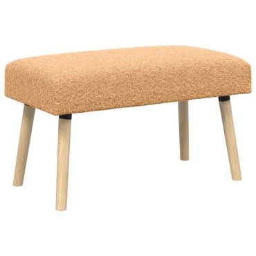 vidaXL παγκάκι Μονόχρωμο Μπεζ 80x40x46cm Μπουκλέ