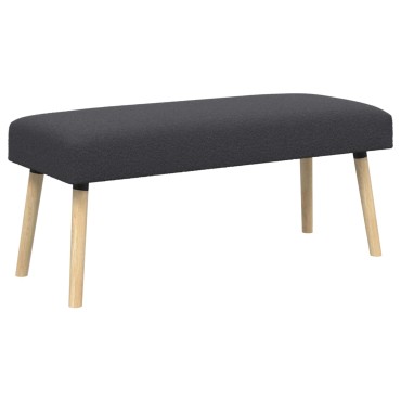 vidaXL παγκάκι Μονόχρωμο Σκούρο Γκρι 110x40x46cm Μπουκλέ