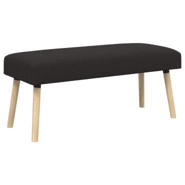 vidaXL παγκάκι Μονόχρωμο Μαύρο 110x40x46cm Μπουκλέ