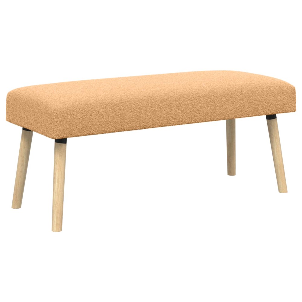 vidaXL παγκάκι Μονόχρωμο Μπεζ 110x40x46cm Μπουκλέ