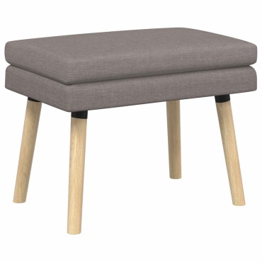 vidaXL Διπλή Επίστρωση Πάγκος Taupe 60x40x46cm Ύφασμα