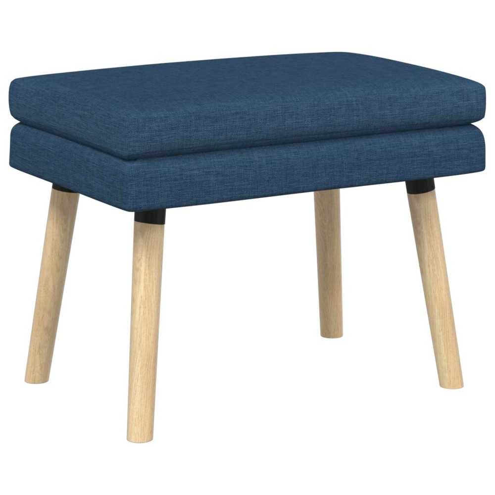 vidaXL Διπλή Επίστρωση Πάγκος Μπλε 60x40x46cm Ύφασμα