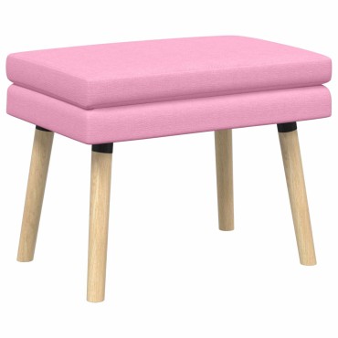 vidaXL Διπλή Επίστρωση Πάγκος Ροζ 60x40x46cm Ύφασμα