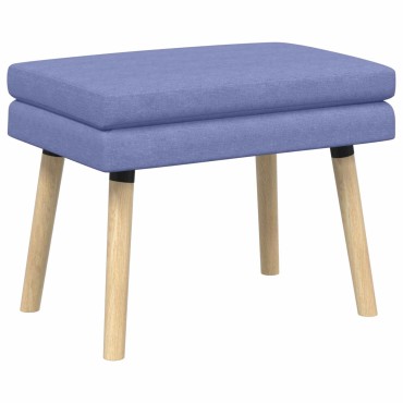 vidaXL Διπλή Επίστρωση Πάγκος Μπλε τζην 60x40x46cm Ύφασμα