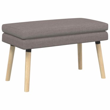 vidaXL Διπλή Επίστρωση Πάγκος Taupe 80x40x47cm Ύφασμα
