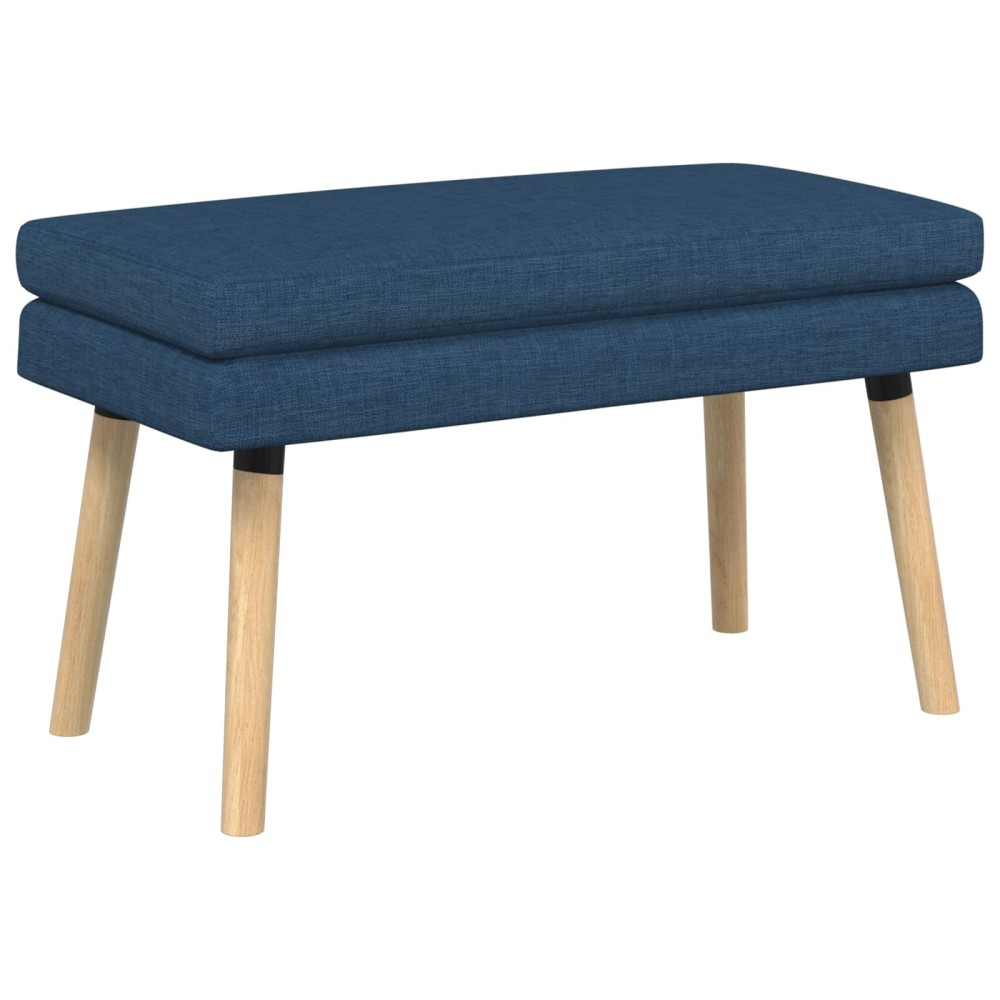 vidaXL Διπλή Επίστρωση Πάγκος Μπλε 80x40x47cm Ύφασμα