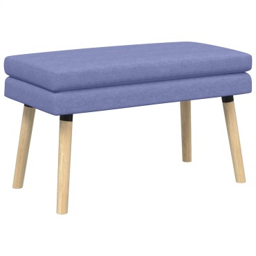 vidaXL Διπλή Επίστρωση Πάγκος Μπλε τζην 80x40x47cm Ύφασμα